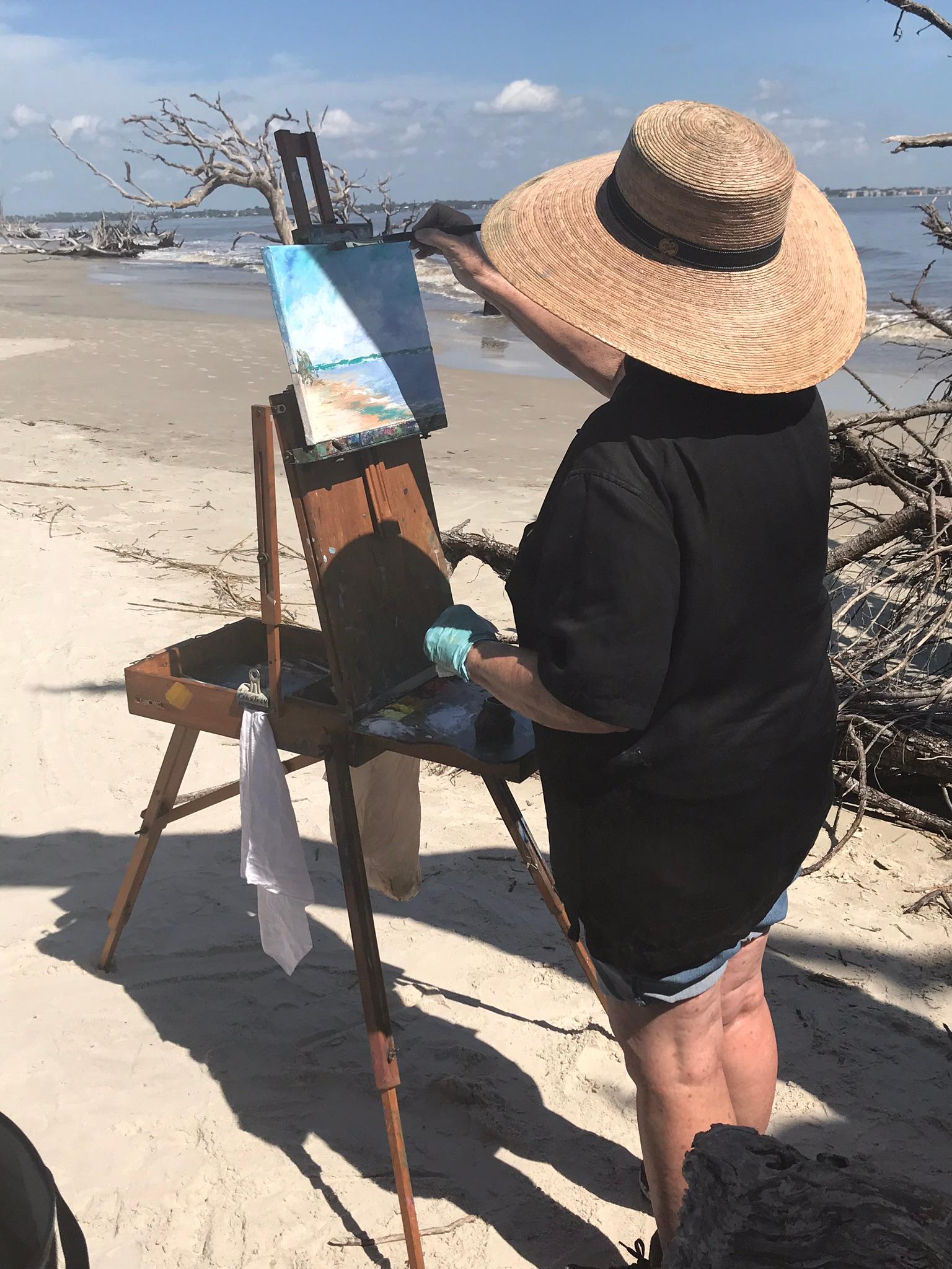 Gena Courtney in her studio